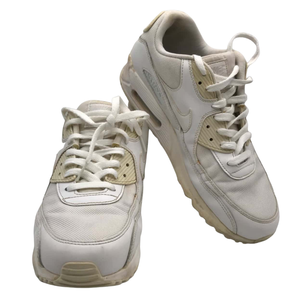 all white leather air max