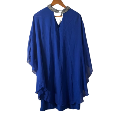 Liz Jordan Womens  Size 10 Midi Dress Blue 