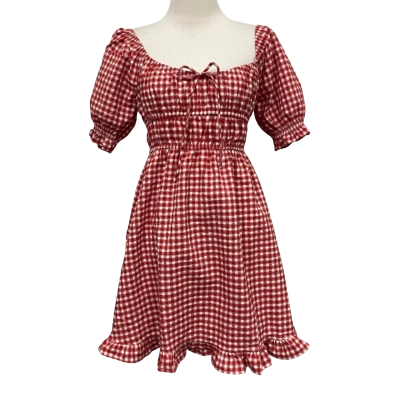 Ghanda Womens Mini Gingham Dress - Size XS - *DON'T PAY $69.95!