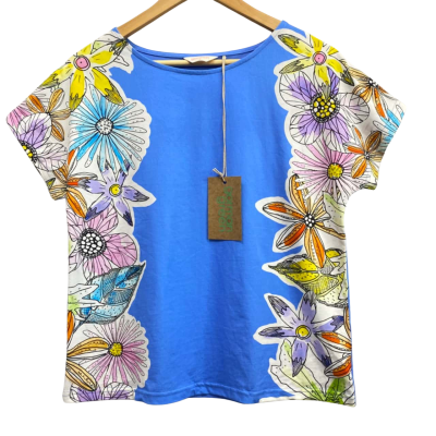 Gorman Blue Floral Tee Size 6