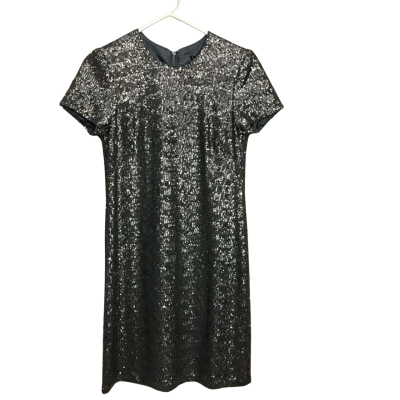 Cue Womens  Size 6 Sequinned Gunmetal Grey Cocktail Dress