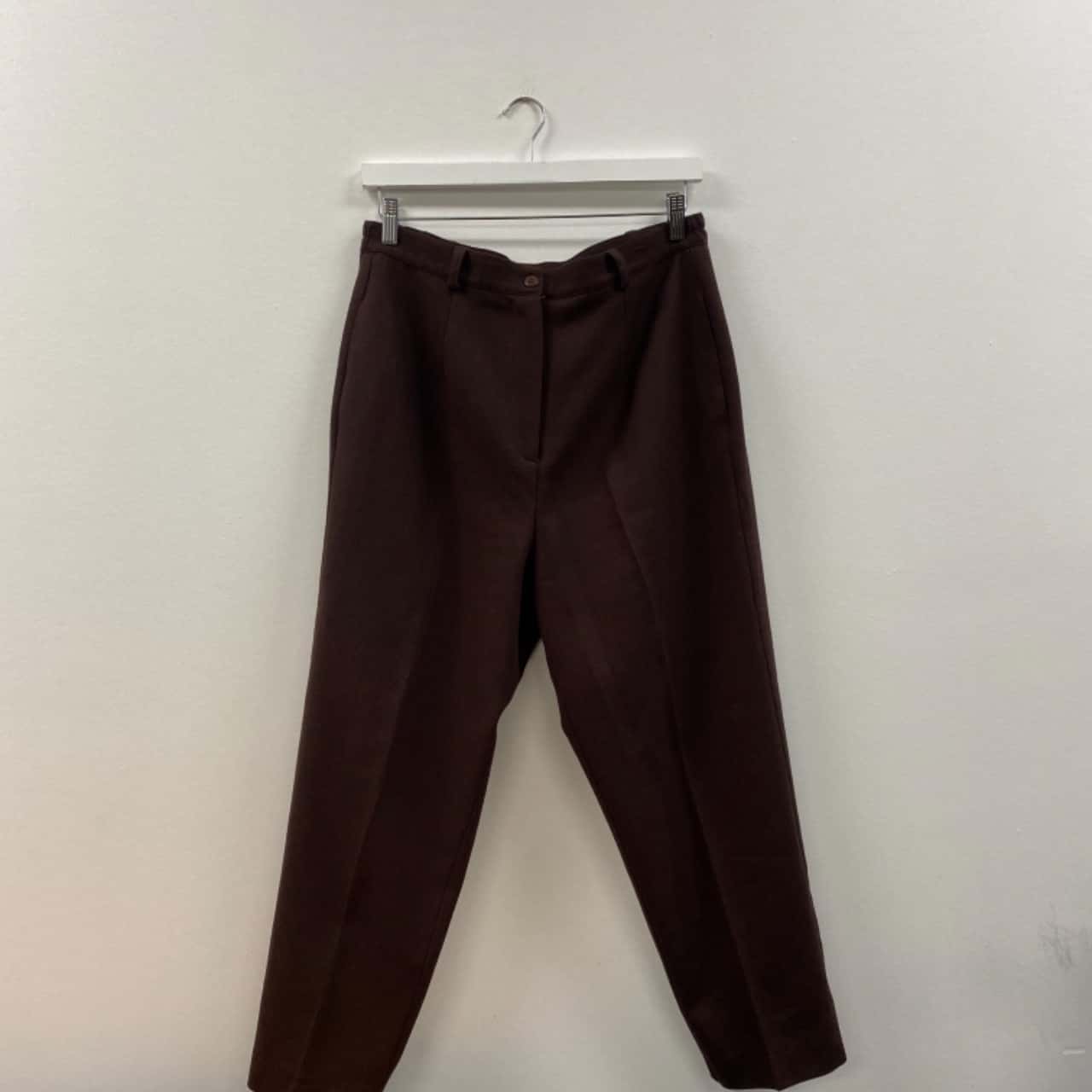 Womens brown wool pants Size 14 (s)