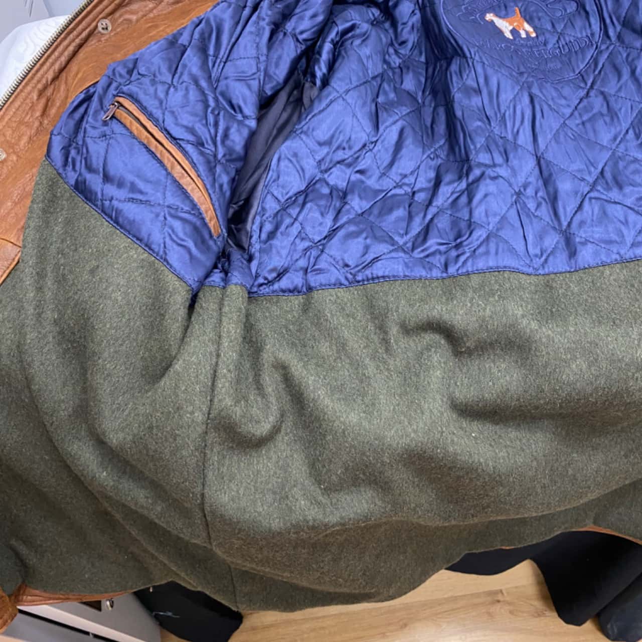 Mens Size XL Winter Coat Brown / Green (s)