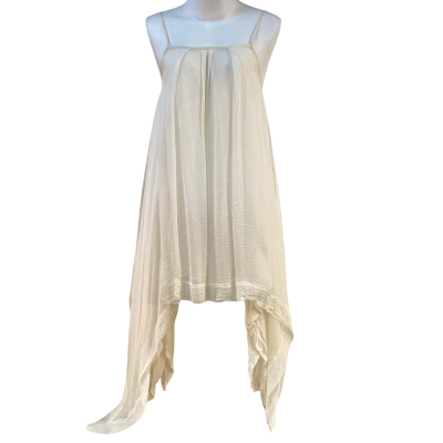 Seventh Wonderland Womens Size 10 Silk Mini Dress Off White 