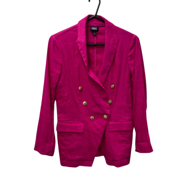 I.N.C Womens Suit Jacket/Blazer Pink Size XS 53% Linen 