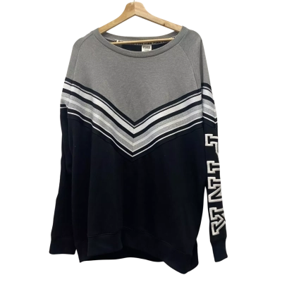 Pink Victoria 's Secret Womens  Size L Jumper Black  / Grey / Silver *AS IS* See Description