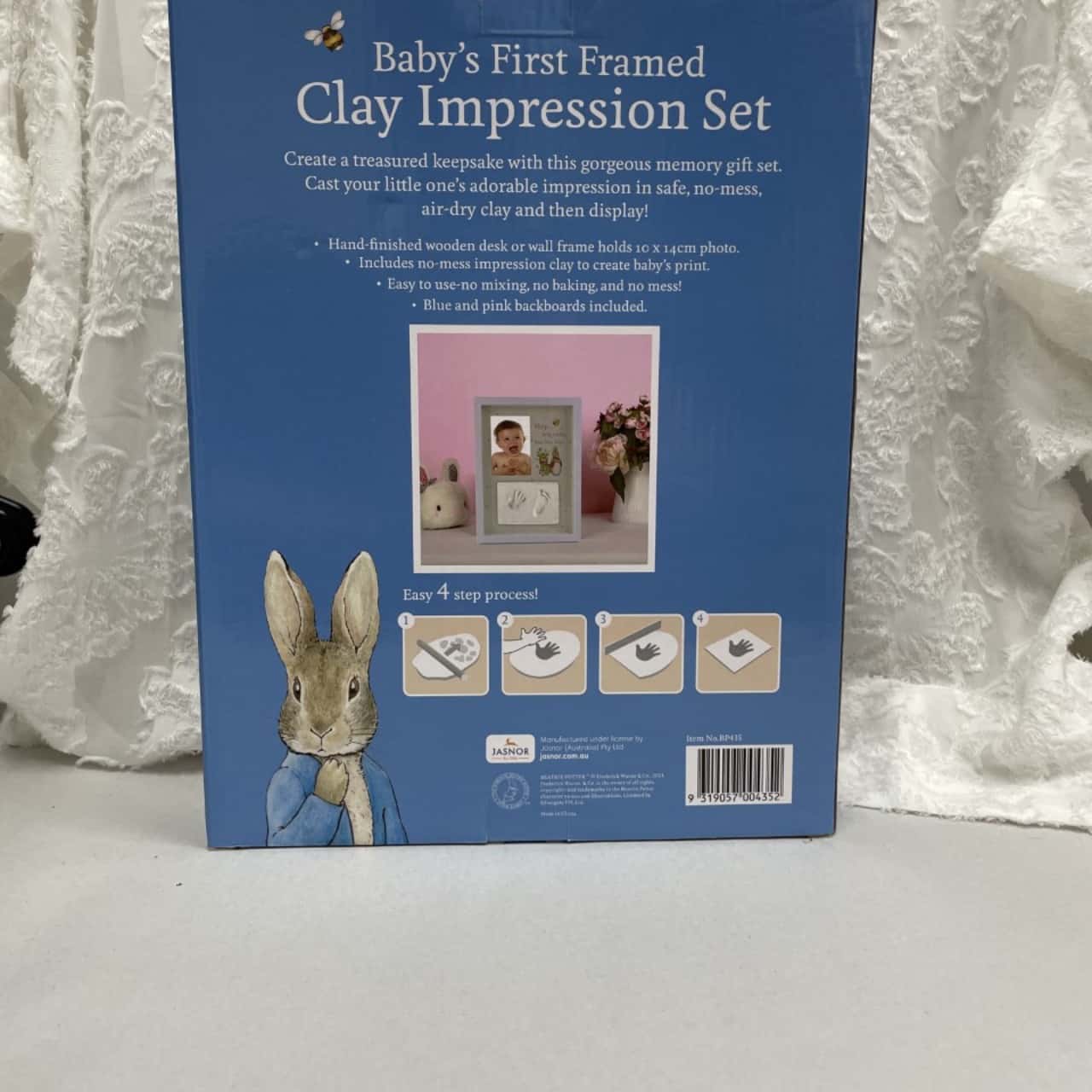 ** REDUCED ** Beatrix Potter ''Peter Rabbit'' BABY'S FIRST FRAMED CLAY ...