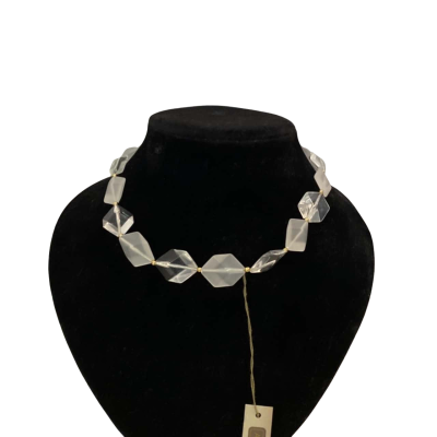 Avon Boho Clear Plastic Bead Necklace