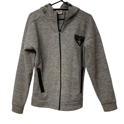 AFL Essendon Womens Size 12 Hooded Jacket Grey 