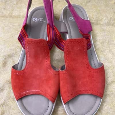 Ara Womens  Size 38 Sandals Burnt Orange / Multicoloured / Pink  