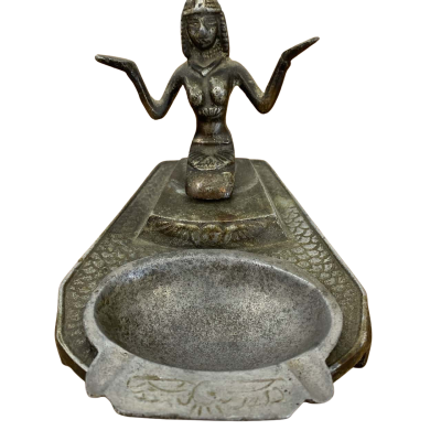 Vintage antique Egyptian cleopatra ashtray 