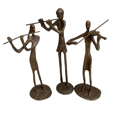 Abstract Sculptures of Three Musician