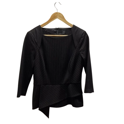 Cue City Womens  Size 10 Black & Orange Top