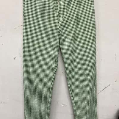 Subtitled Womens  Size M Casual Pants Checked / Green / White 