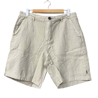 BNWT Silent Theory Mens Size 36 Beige Shorts