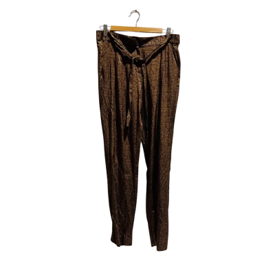 Maison Scotch Womens  Size M Ankle Length Pants / High Waisted Pants Brown / Gold 