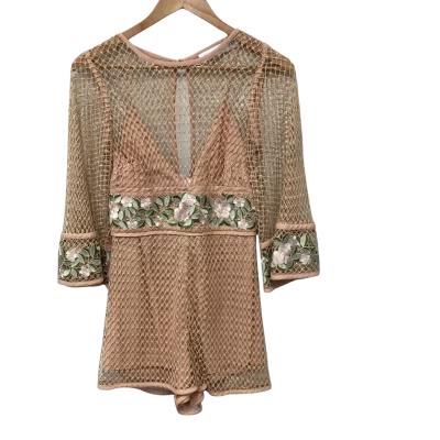 alice McCall Womens  Size 8 Playsuit Coral 