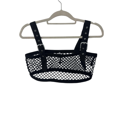 Dangerfield  Size 10 Black  mesh top
