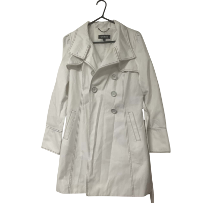 Women’s Guess  Size M Trenchcoat White 