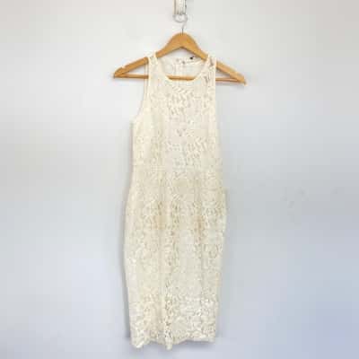 Tussah White Noelle Midi Dress  Size 10