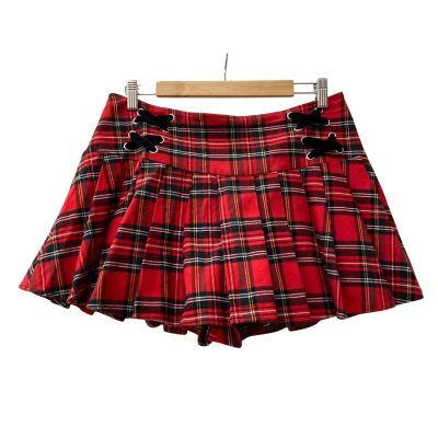 Dangerfield- Pleated Tartan Skort Size 12