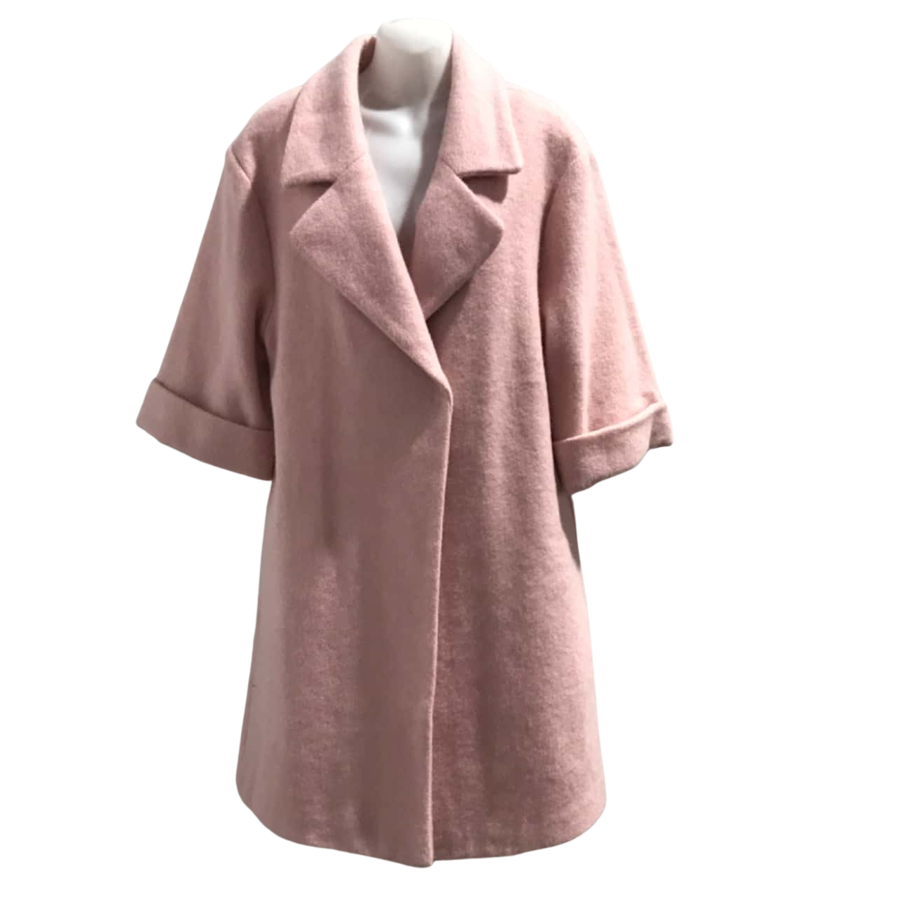 Sunny Girl Womens Size S/M, Winter Coat,3/4 sleeve, Baby Pink. One