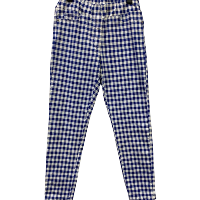 Blue Illusion Womens  Size 14 Casual Pants Blue / Checked / White 