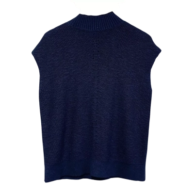 BNWT Trenery, Women’s XS, Navy Blue, Sleeveless, Turtleneck Top