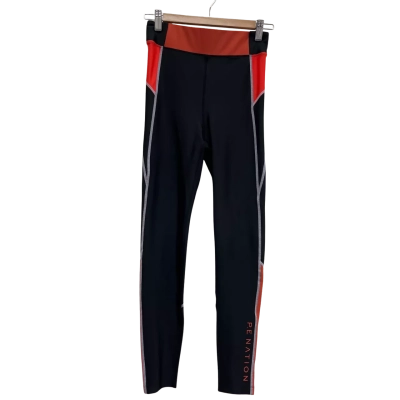 P.E Nation Womens Black & Orange pants Size M