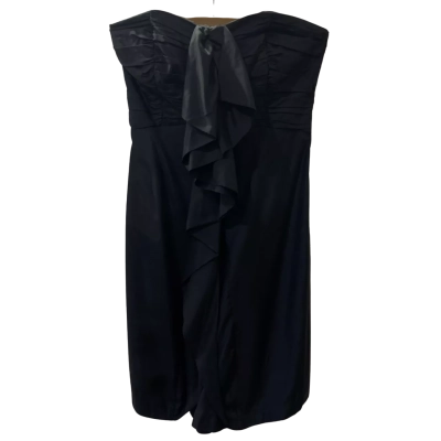 Coast Size 14 Black Strapless Dress