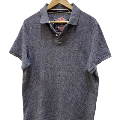 Superdry Mens  Size XL Polo Shirt Grey 
