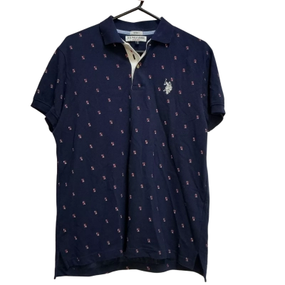U.S. Polo Assn. Mens  Size M Polo Shirt Navy Blue 