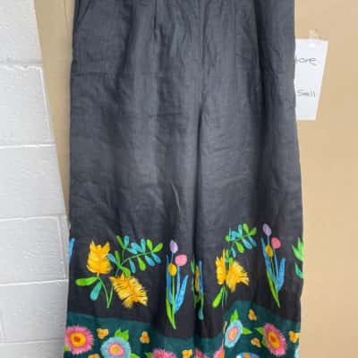 Gorman Womens  Size 14 Flared Pants Black  / Floral 