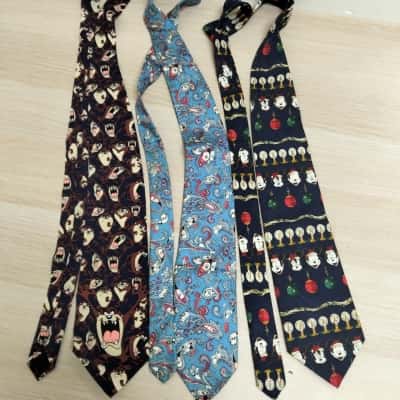 Disney Mickey Silk Tie x 3 VGUC
