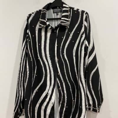 Frank Lyman Montreal shirt Black and White