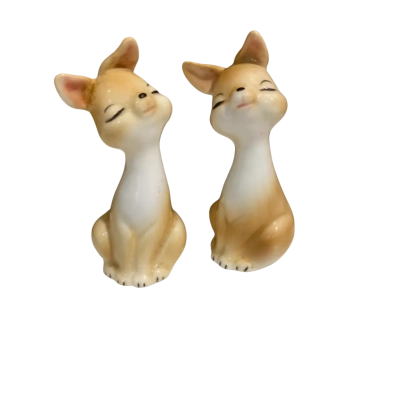 Vintage 1950’s Bambi Style Porcelain Baby Deer Figurines