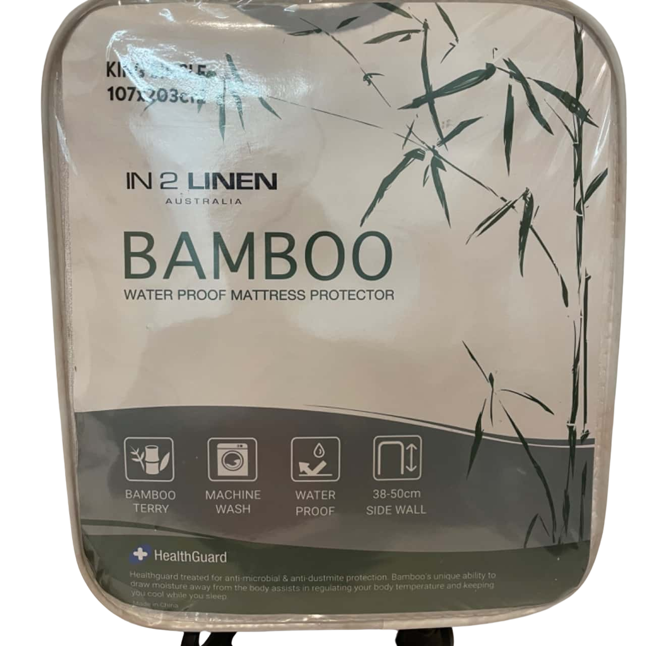 Bamboo water proof Mattress Protector King Single