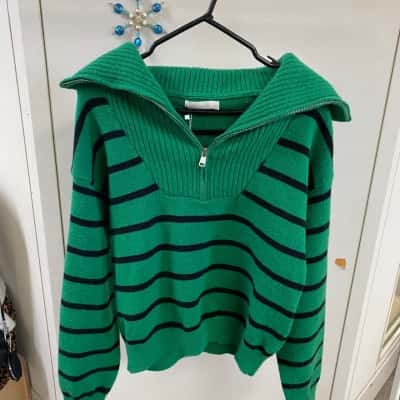 Miracle Womens Leilani Crop Knit green Size 14 / 16 
