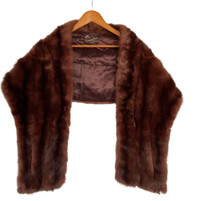 A Cornelius Original Womens  - Fur stole -Brown 