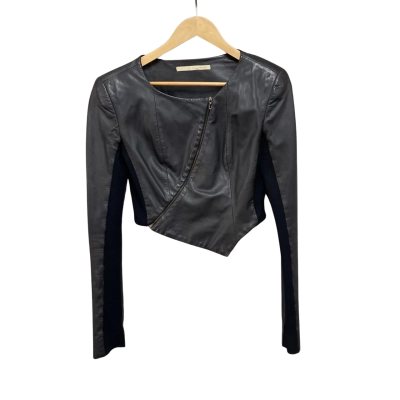 Willow Womens  Size 10 Leather Jacket Brown 