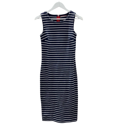 Tommy Hilfiger Womens Size XS Sleeveless Blue Striped Dress