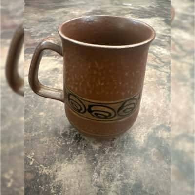 Vintage Japan Pottery Swirl Mug
