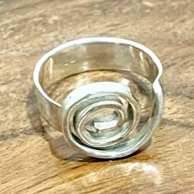 925 Silver Spiral Ring 