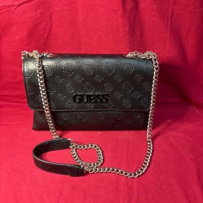 Guess Embossed Women's Cross Body Bag Black  