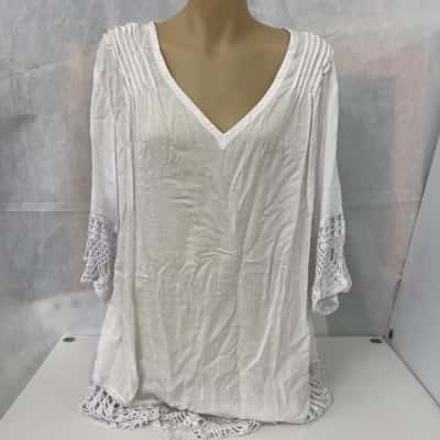 Island Jade Womens Lucy Dress Size One Size Mini Dress White Brand New with Tags - RRP$89.95