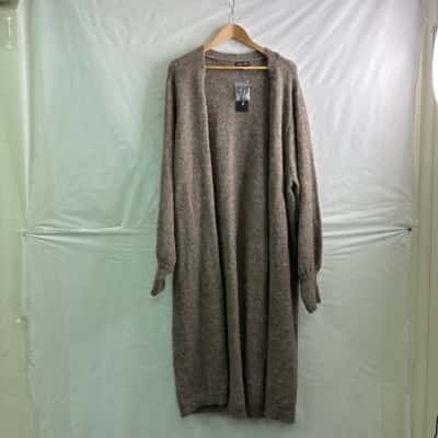 City Chic Womens Size L Winter Coat Brown BNWT