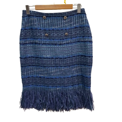 BNWT Karen Millen Size 12 Navy Blue Skirt