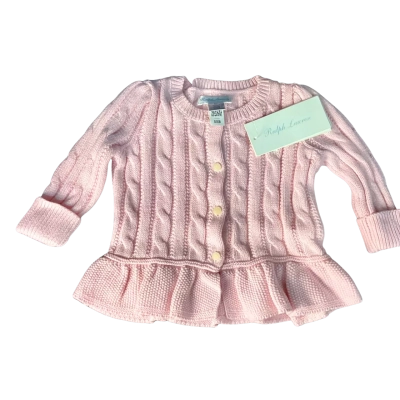 NEW - Ralph Lauren Kids  Size 6m Cardigans Pink  