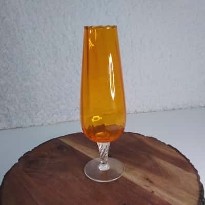 Vintage Empoli Italian Glass with a twisted stem