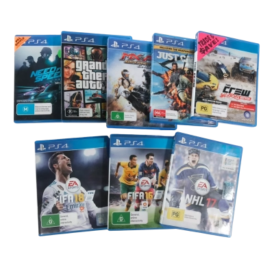 8pcs PS4 Games Bundle PreOwned 